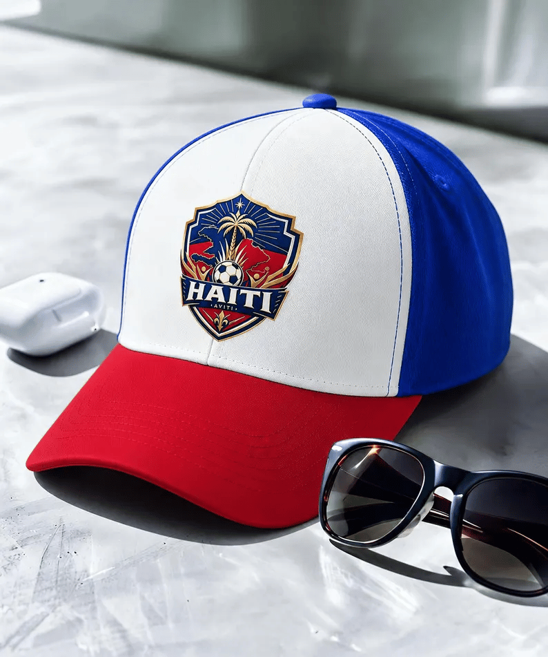 Unisex Haiti Soccer Print Baseball Cap