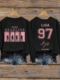 Women's Music Art Print Sweatshirt