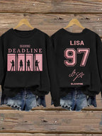 Women's Music Art Print Sweatshirt