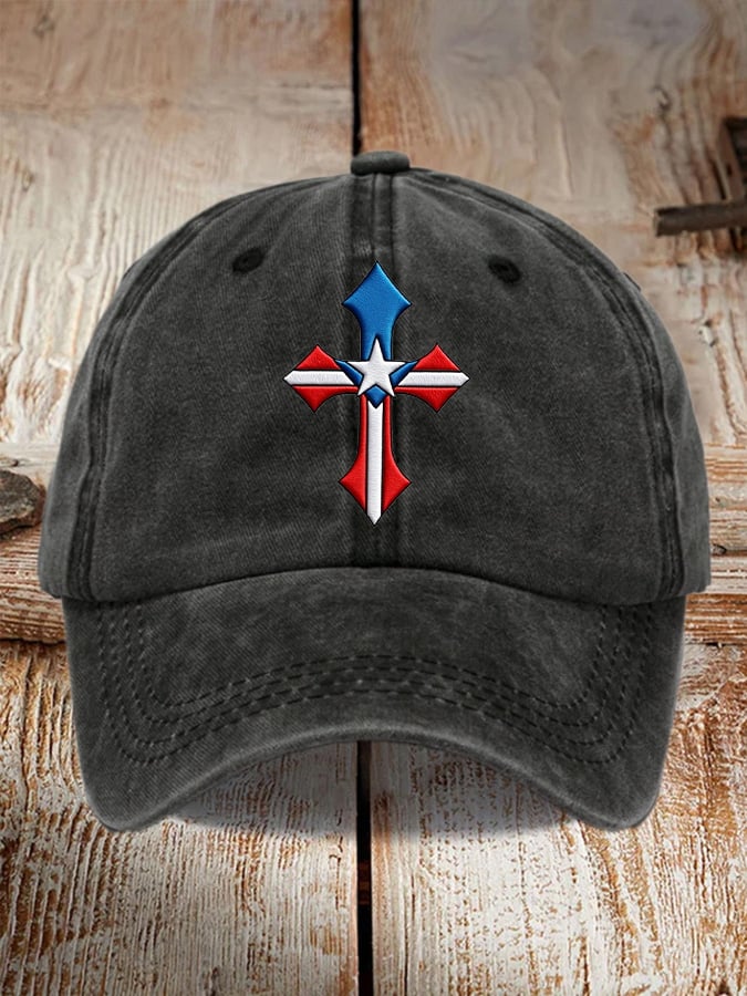 Unisex Texas Flag Cross Baseball Cap