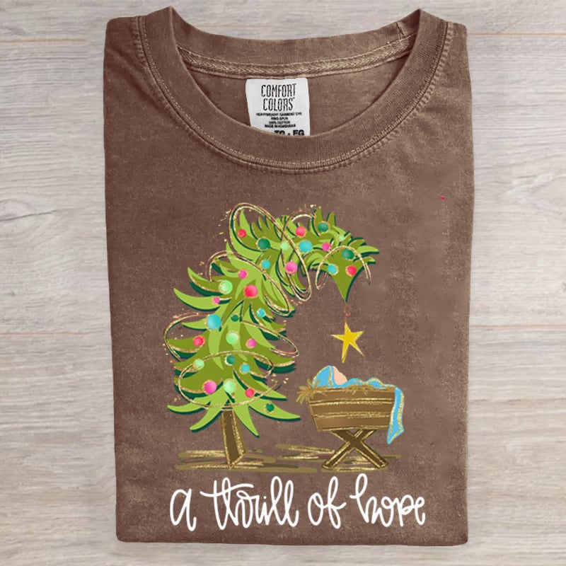 A Thrill Of Hope Jesus Christmas Art Print T-Shirt