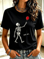 Women's Retro Halloween Well, shit... Print T-Shirt