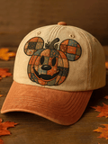 Vintage Pieced Pumpkin Art Print Hat