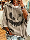 Women's Casual Printed Loose Sweatshirt