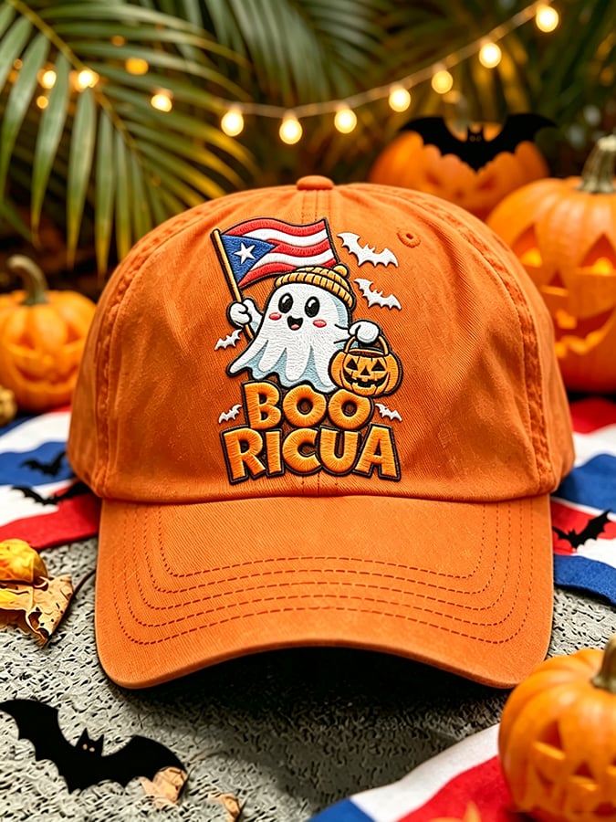 Unisex Puerto Rico Halloween Printed Hat