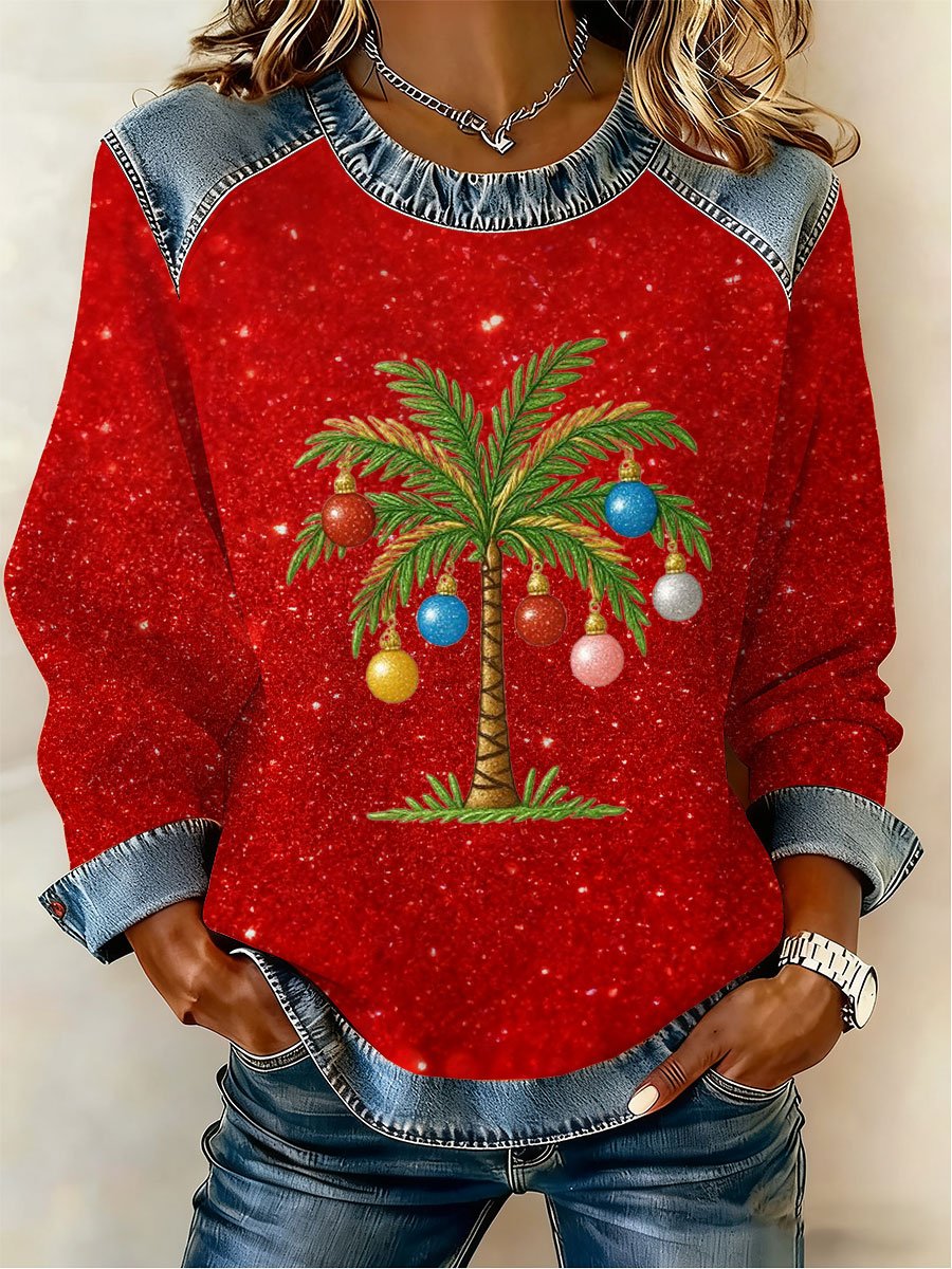 Women's Christmas Print Top