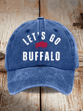 Football Game Day Print Baseball Cap