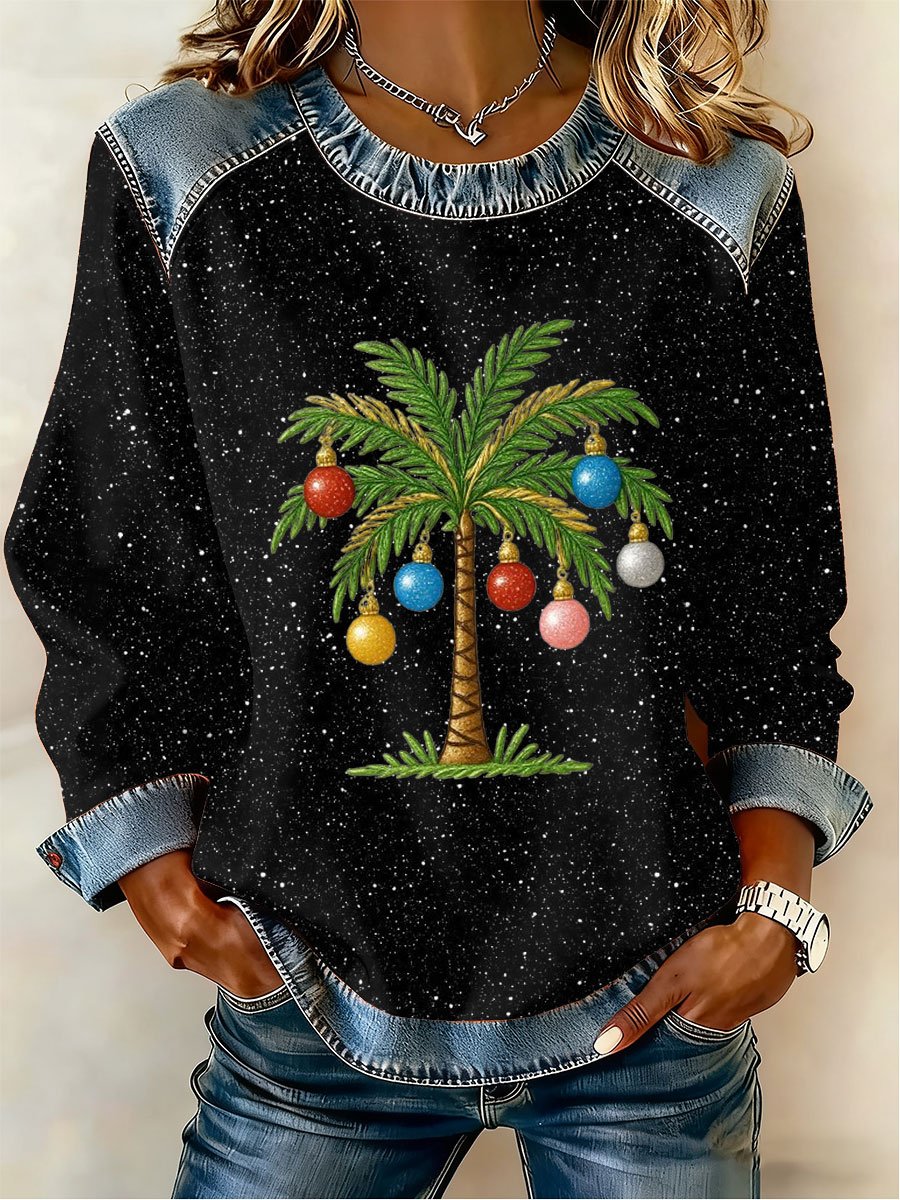 Women's Christmas Print Top