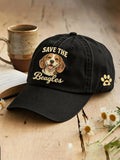 Unisex Save The Beagles Printed Hat