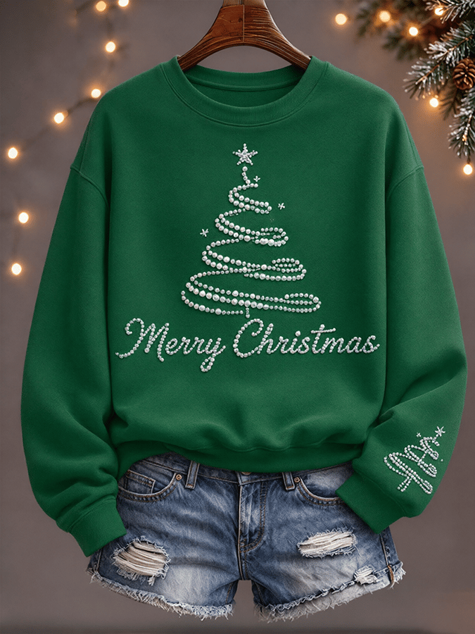 Women's Retro Christmas Faith Print Top