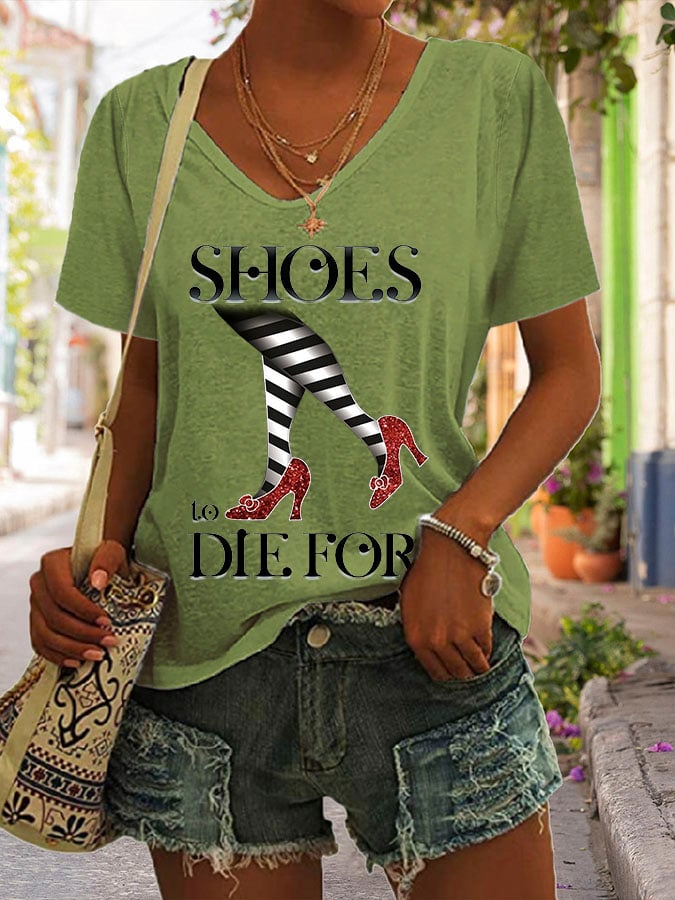 Women's Halloween Printed Casual T-Shirt