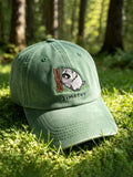 Retro Jimothy Raccoon Print Baseball Cap