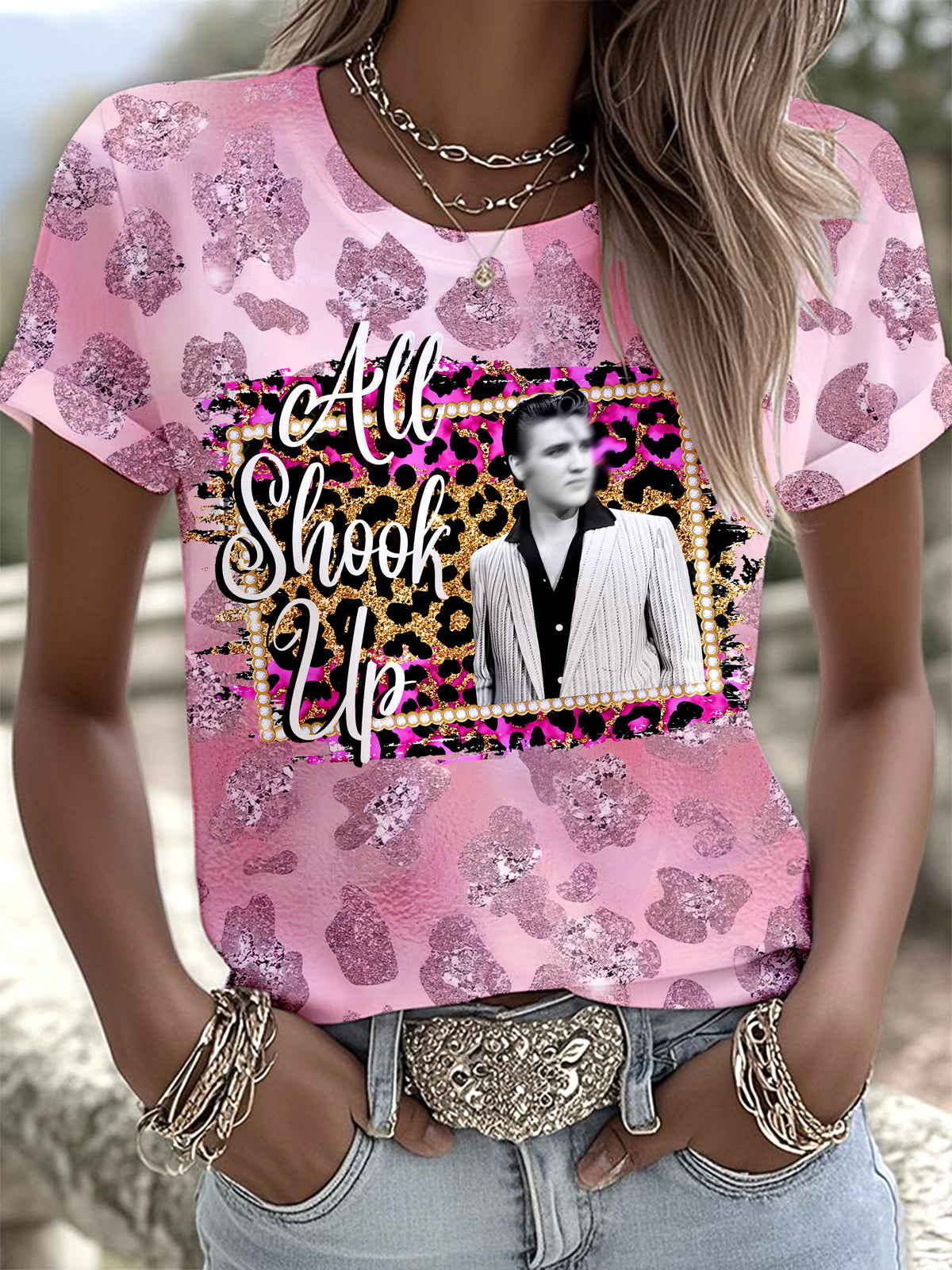 King of Rock and Roll Printed T-shirts