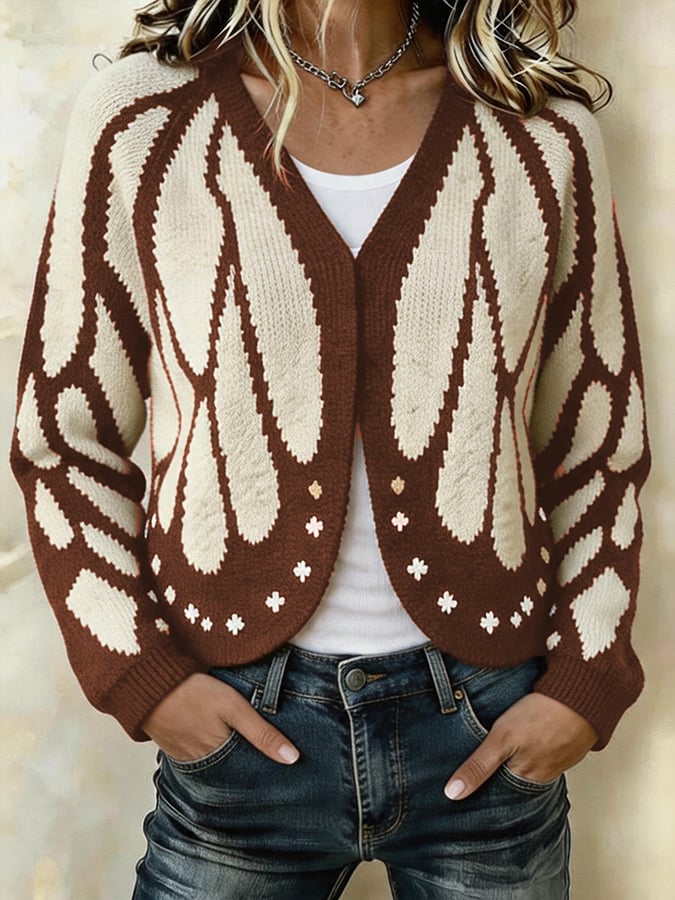 Women's Batwing-Sleeve Knit Cardigan