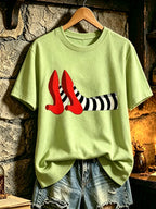 Women's Halloween Printed Casual T-Shirts