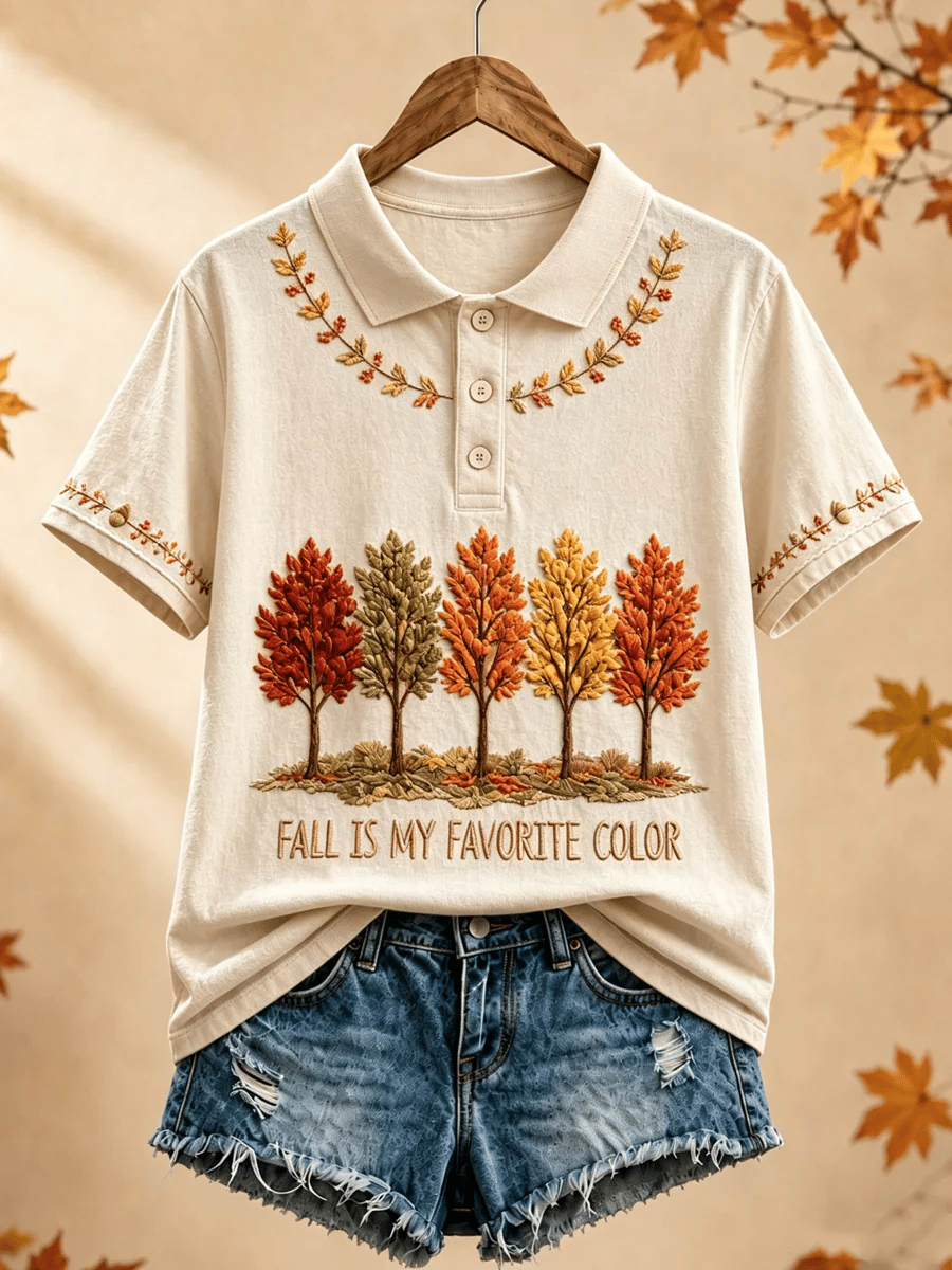 Women's Fall Is My Favorite Color Print T-shirt