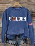 Women's  Hockey Print Sweatshirt