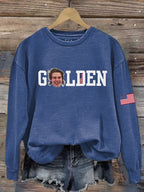 Women's  Hockey Print Sweatshirt