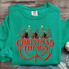 Christmas Things Upside Down Art Print Sweatshirt