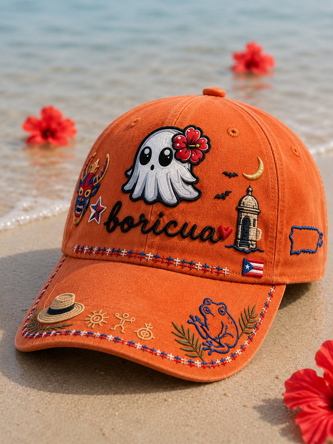 Unisex Puerto Rico Halloween Graphic Hat