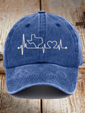 Unisex Texas Love Print Baseball Cap