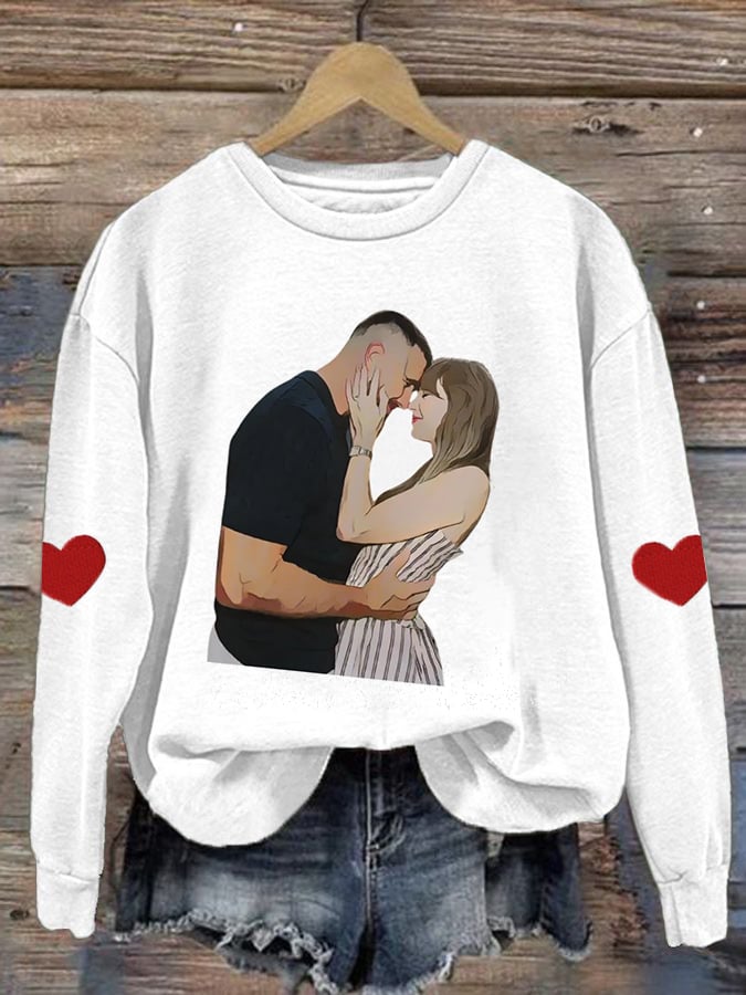 Women's Football  Print Sweatshirt