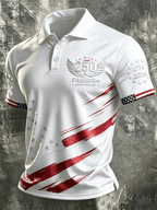 Men's 250th Anniversary Independence Day Art Print Casual Polo
