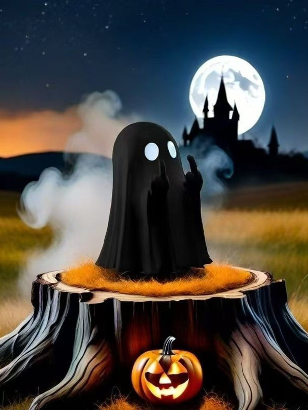 Cute Halloween Ghost Statues