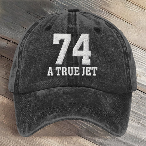 A True Jet 74 Football Art Printed Cap
