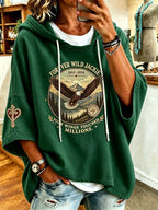 Women'S Casual Bald Eagle "Jackie" Print Top