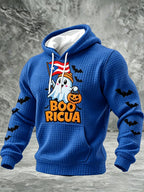 Men'S Boricua Halloween Casual Printed Hoodie