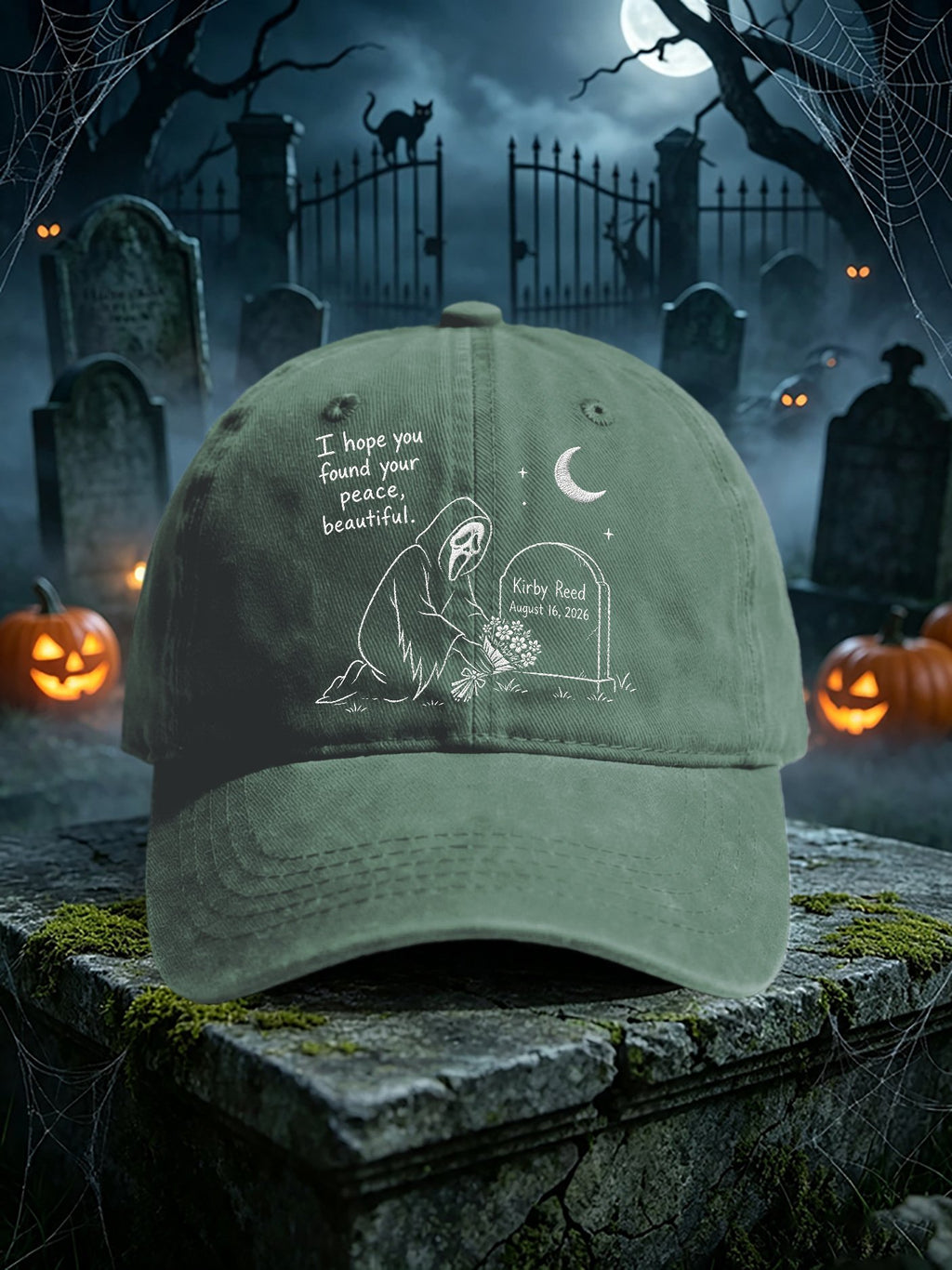 Retro I Hope You Found Your Peace, Beautiful Print Baseball Cap
