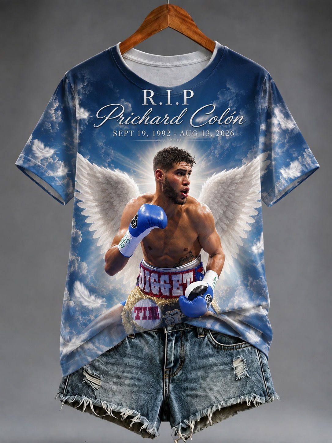 Women's Boxing Champion Art Printed T-shirt