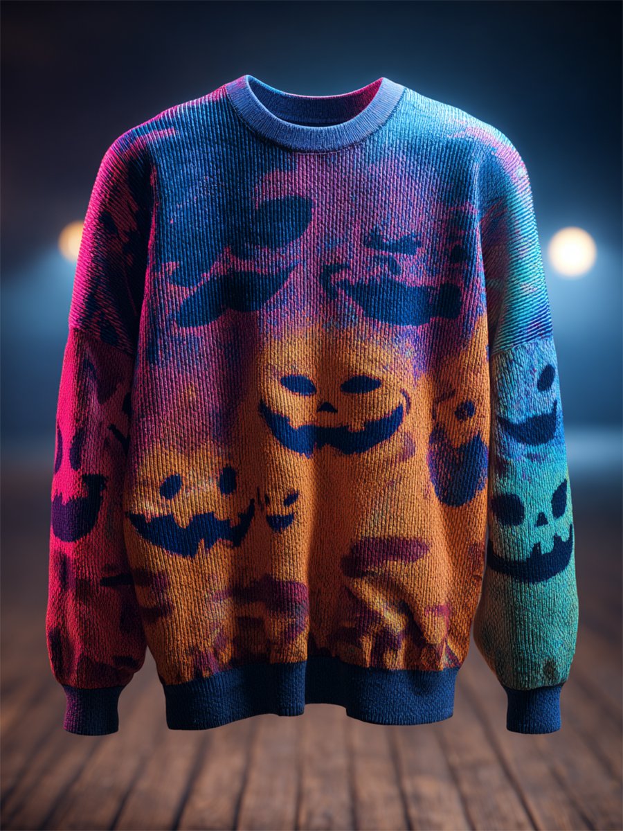 Couple Retro Casual Party Halloween Sweater