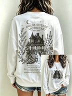 Women's Always Throw Spilled Salt Over Your Left Shoulder Print Casual Sweatshirt