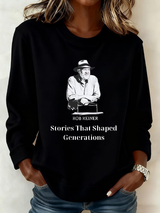 Women's RIP Rob Reiner Print Sweatshirt