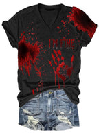 Halloween Ladies Print T-Shirt