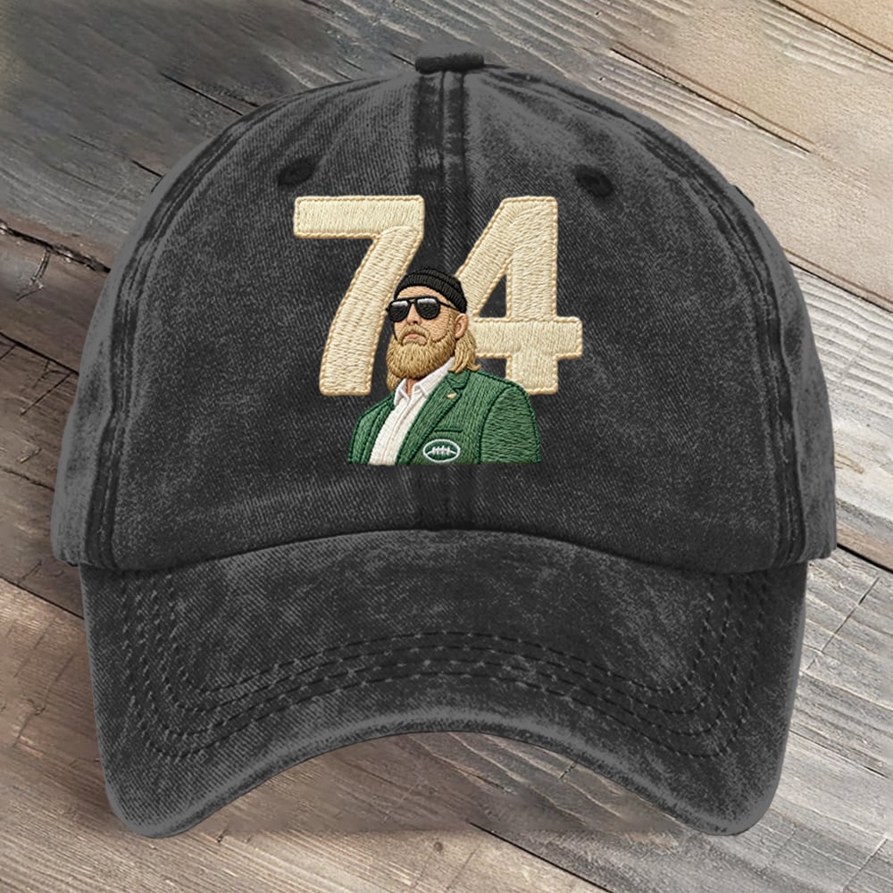 A True Jet 74 Football Art Printed Cap
