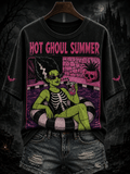 Women's Quirky Summer Aesthetic Printed Top