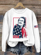 Women's Hockey Print Long-Sleeve Sweatshirt
