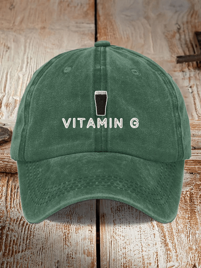 Vitamin G St. Patrick's Printed Baseball Cap