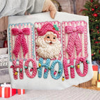 Faux Yarn Santa Claus Christmas Art Print Sweatshirt