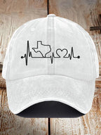 Unisex Texas Love Print Baseball Cap