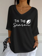 Women's That's My Granddaughter Out There Print Casual T-shirt