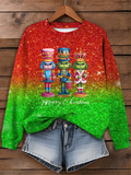 Merry Christmas Printed Sweatshirt