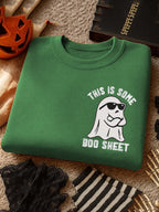 Women's This Is Some Boo Sheet Print Crew Neck Sweatshirt