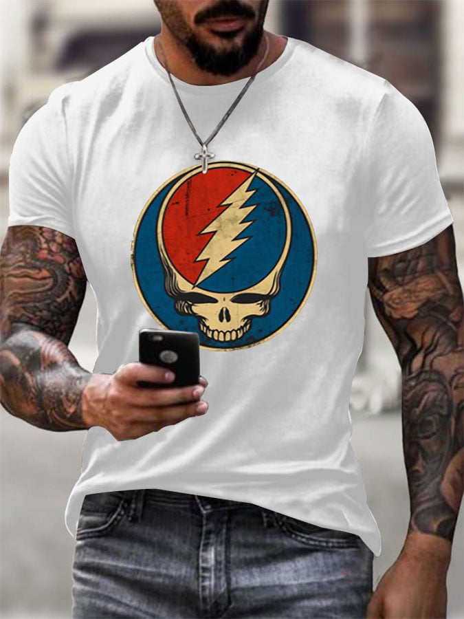 Men's Print Casual Printed T-shirt