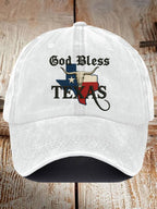 Unisex God Blessed Texas Print Baseball Cap