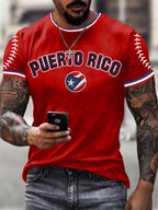 Men's Baseball Print T-Shirt
