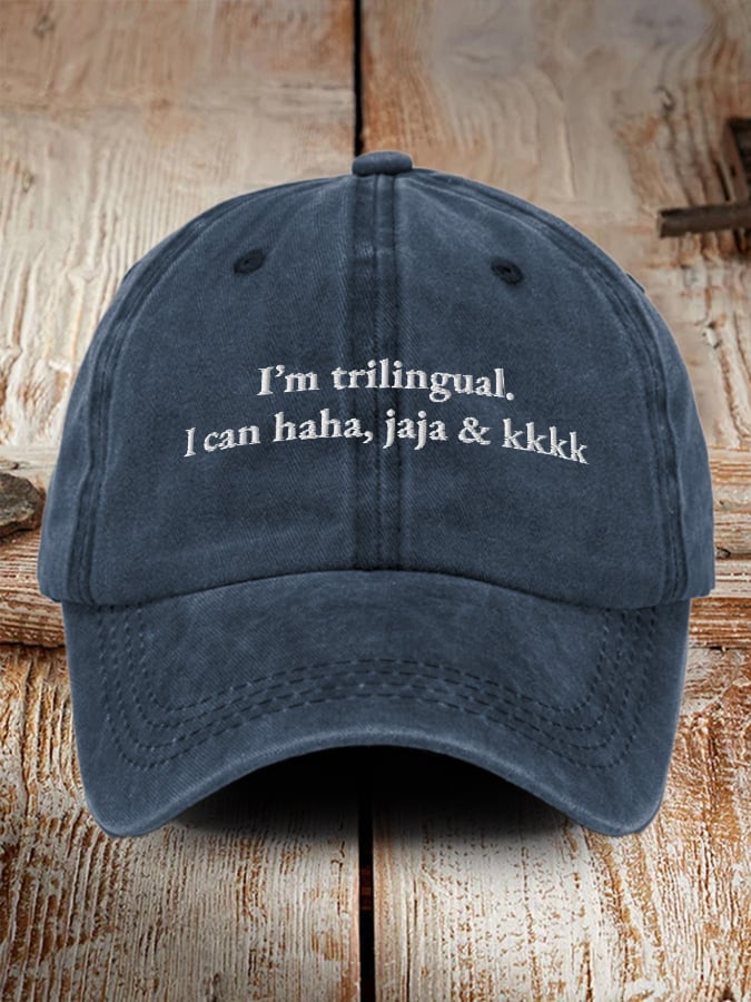 Funny Trilingual Jokes, Unisex Baseball Caps